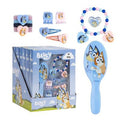 Bluey 4 részes szépségápolási készlet (hajgumi+hajcsat+karkötő+hajkefe)