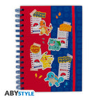 Pokemon Notebook A5 Spiral Pikachu, Bulbasaur, Squirtle, Charmander