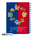 Pokemon Notebook A5 Spiral Pikachu, Bulbasaur, Squirtle, Charmander